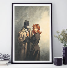 Charger l&#39;image dans la galerie, Affiche 60 cm par 40 cm Blacksad Couple
